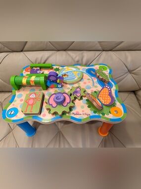 Melissa & Doug Kids Activity Table - Colorful Multi-Play Learning Toy